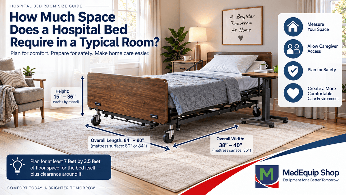 How Much Space Does a Hospital Bed Require in a Typical Room? - MedEquip Shop