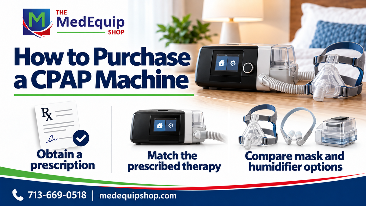 How to Purchase a CPAP Machine — article cover infographic
