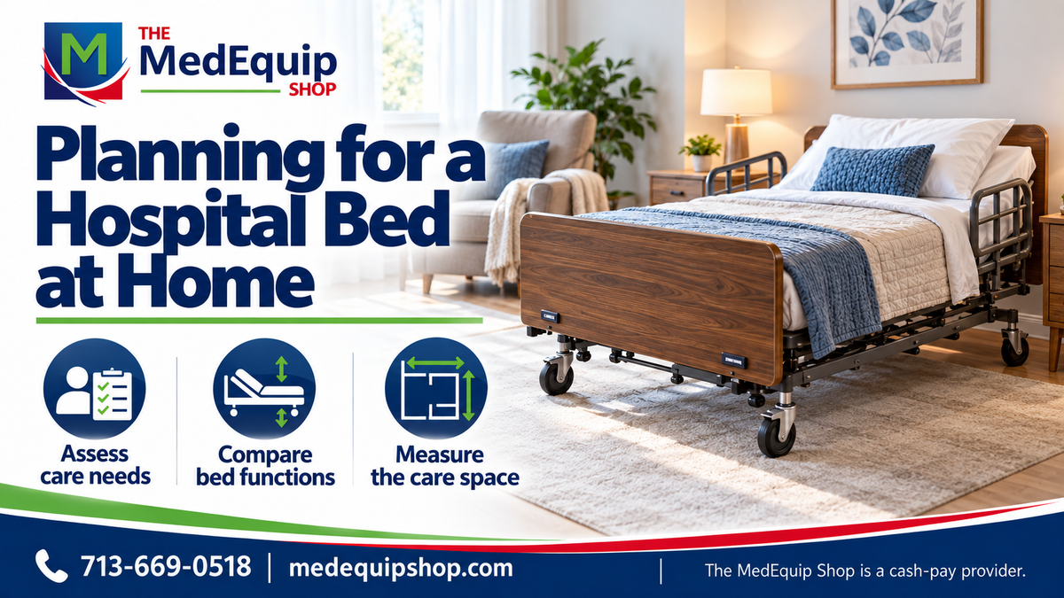 Planning for a Hospital Bed at Home — article cover infographic