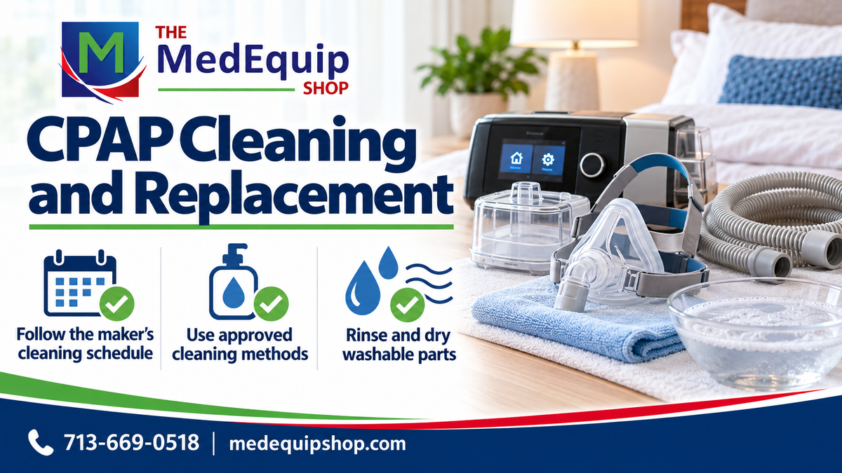 CPAP Cleaning and Replacement — article cover infographic