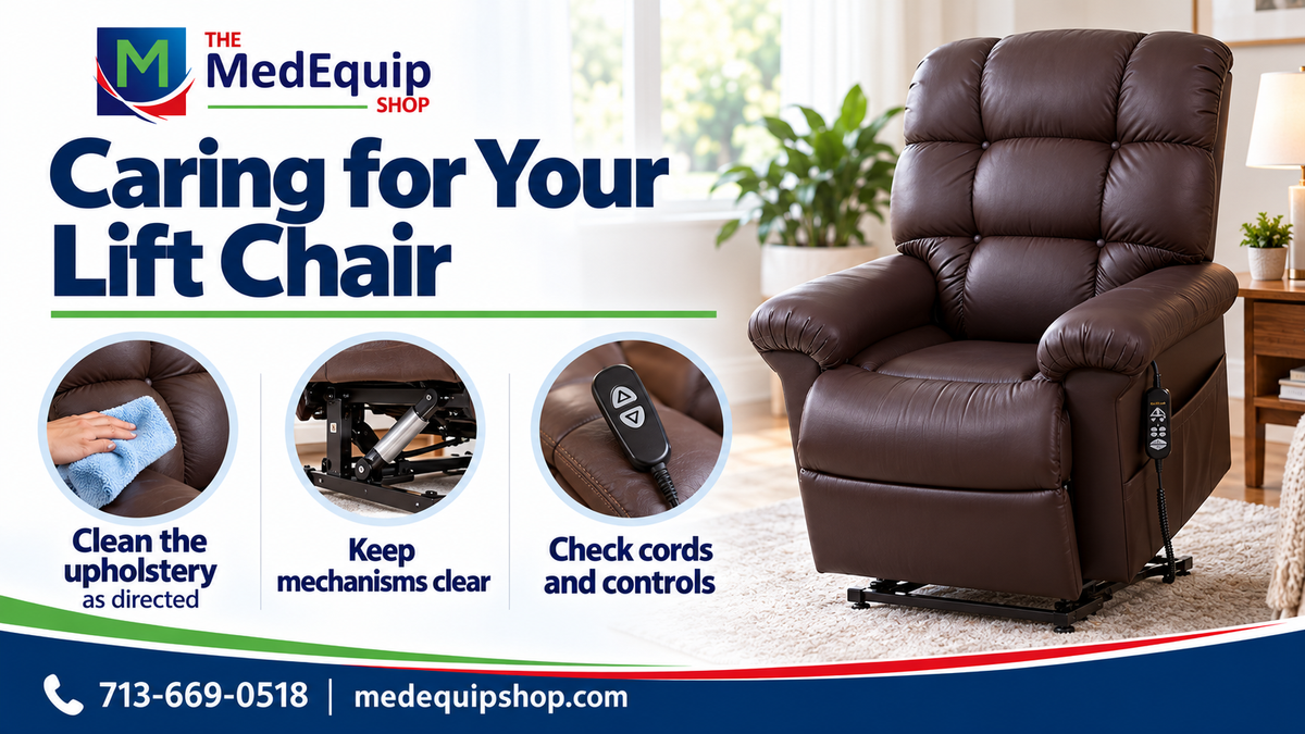 Caring for Your Lift Chair — article cover infographic