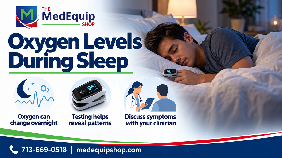 Oxygen Levels During Sleep — article cover infographic
