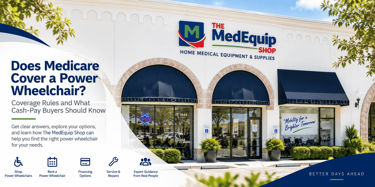 Does Medicare Cover a Power Wheelchair? Coverage & Cash-Pay Guide - MedEquip Shop
