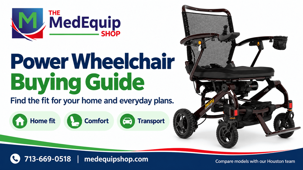 Power Wheelchair Buying Guide: How to Choose the Right Model for Your Needs and Home - MedEquip Shop