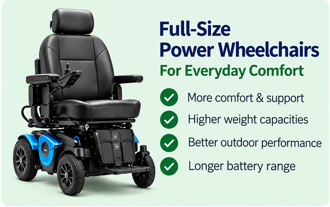 Full Sized Power Wheelchairs - MedEquip Shop