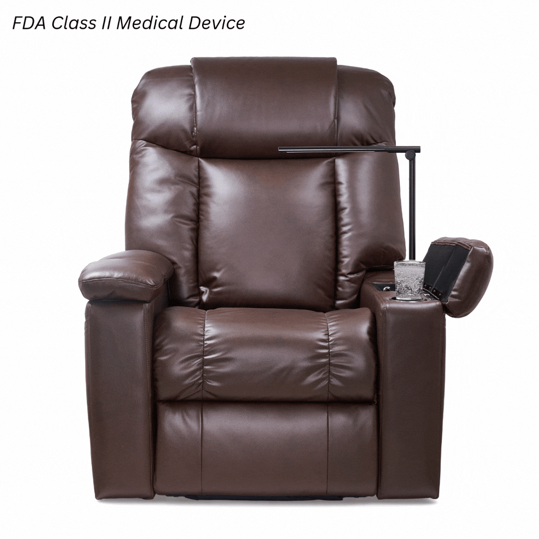 Golden technology lift chair PR447  Rhea Medium Ashton Lagoon KD Heat Air Massage