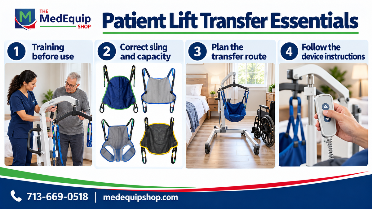 Patient Lift Transfer Essentials — article infographic infographic