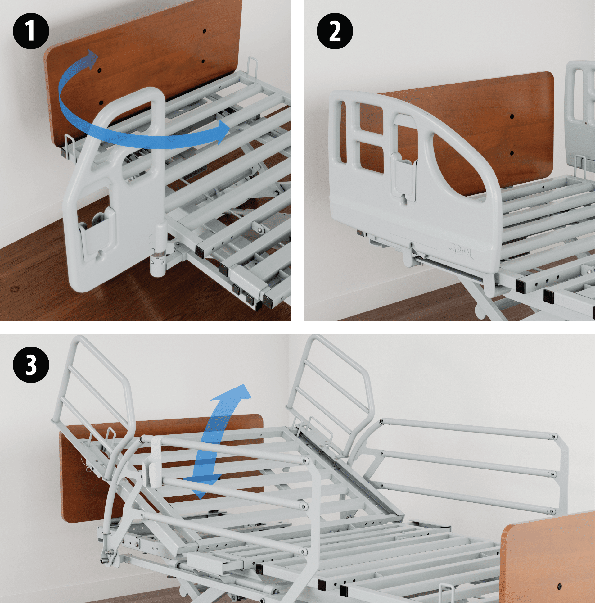 Advantage Ready Wide Hospital Bed - MedEquip ShopDeluxe Homecare BedsMCMC7WMLB