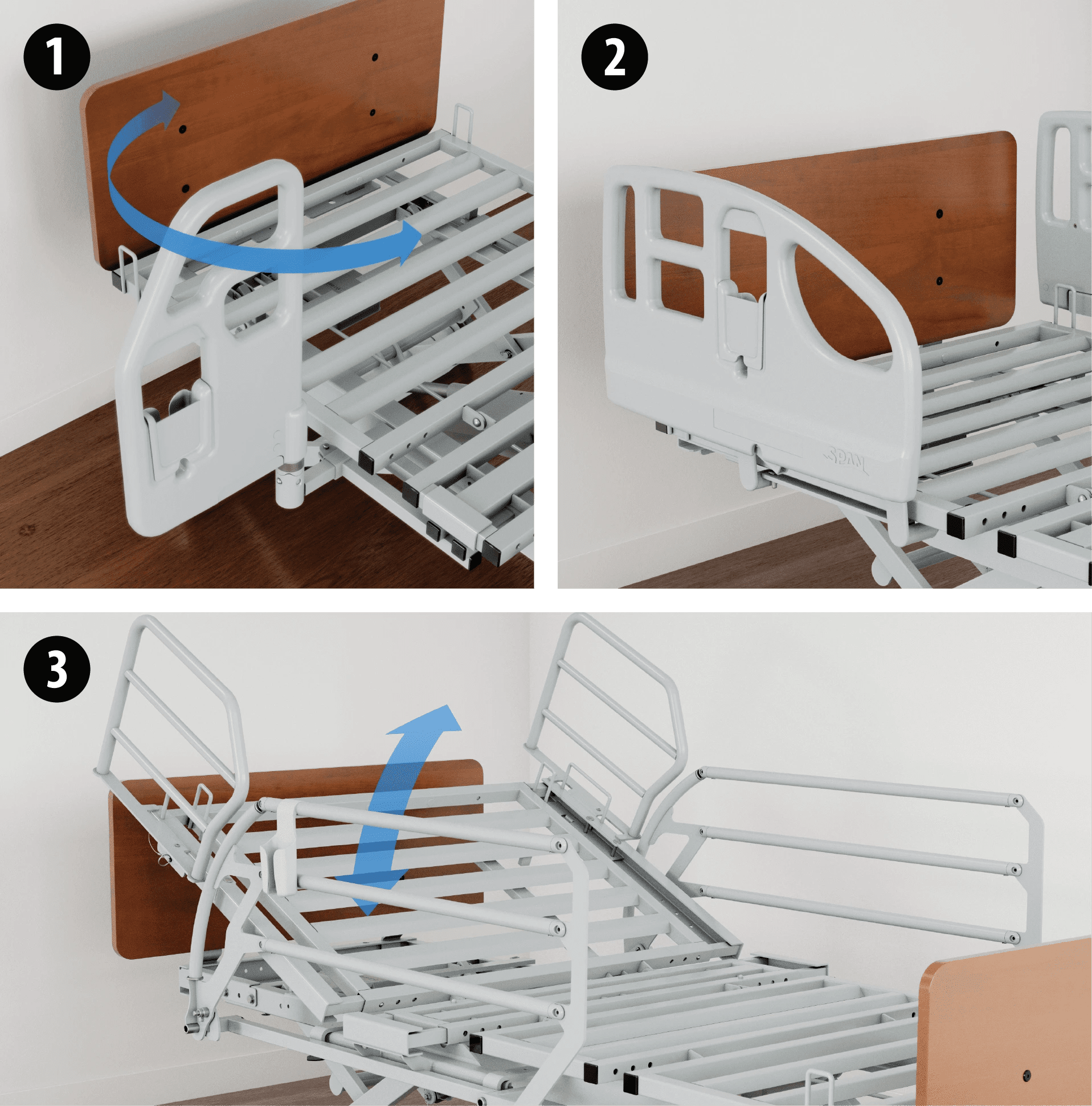 Advantage Ready Wide Hospital Bed - MedEquip ShopDeluxe Homecare BedsMCMC7WMLB