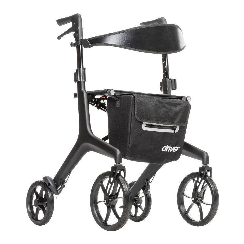 AeroCarbon Ultra Lite Rollator by Drive Medical - MedEquip Shopmobliity10278BK
