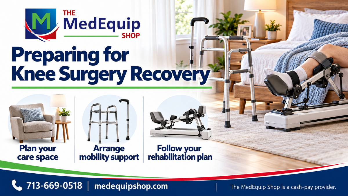 Preparing for Knee Surgery Recovery — article cover infographic