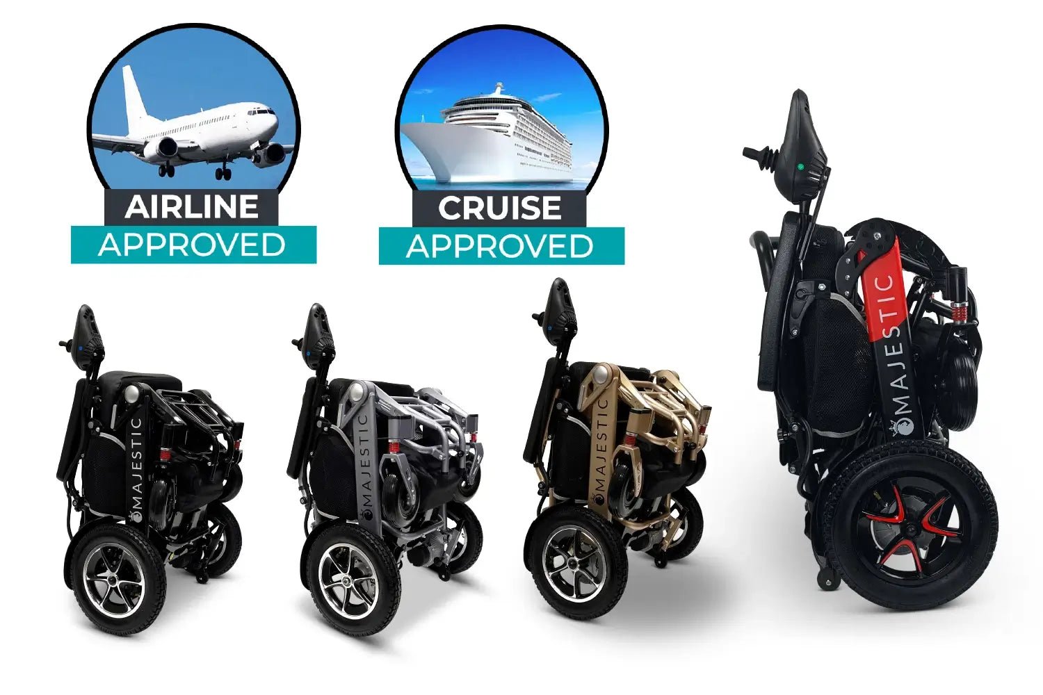 ComfyGo Majestic IQ - 7000 Auto Fold Power Wheelchair - MedEquip ShopPortable Travel Power Wheelchairs1Q-7000AFLE