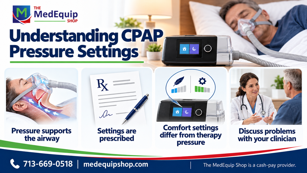 Understanding CPAP Pressure Settings — article infographic infographic