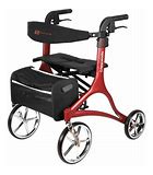 Crescendo Rollator Matte Red - 925MR - MedEquip ShopMobility925MR