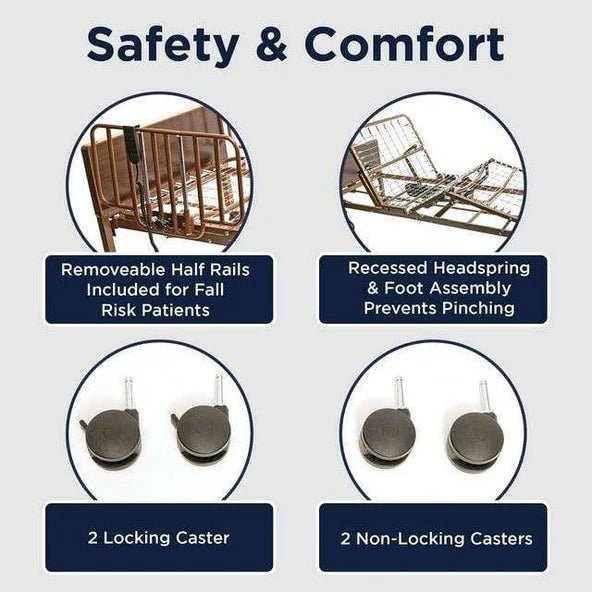 Drive Delta Ultra - Light Basic Homecare Bed Gold Package - MedEquip Shop