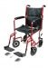 Everest & Jenning E& J lightweight aluminum transport chair 17" Red EJ781-1 - MedEquip ShopManual WheelchairsEJ781-1