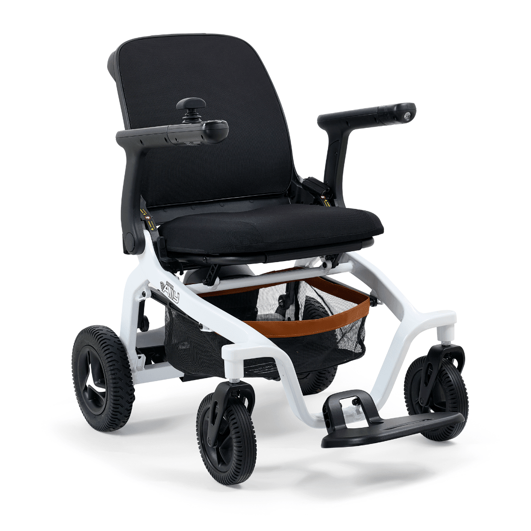 Golden Technologies - Ally Folding Power Wheelchair - MedEquip ShopPortable Travel Power WheelchairsGP303A-STD-WHT-BLK