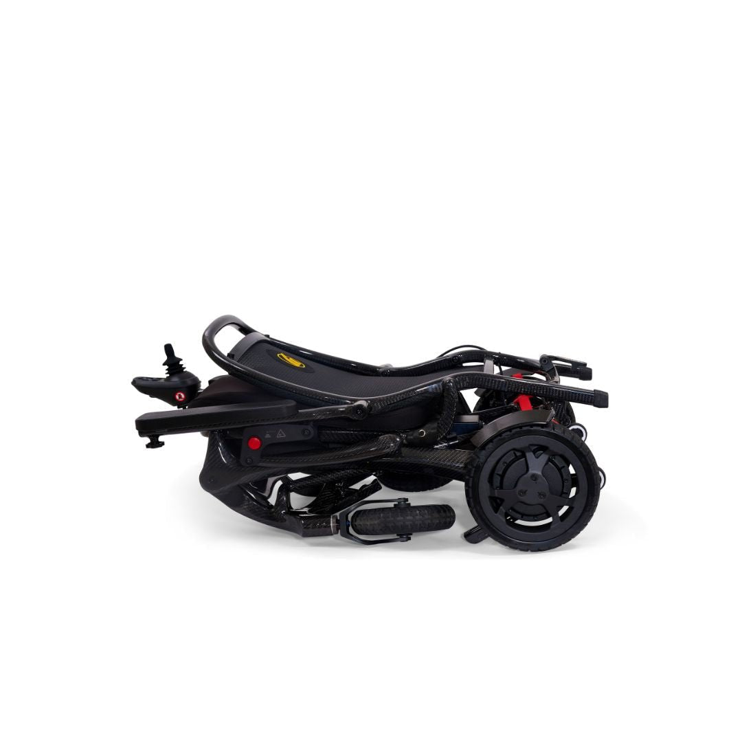 Golden technology Cricket - Foldable Power Wheelchair - Carbon Fiber - MedEquip ShopPortable Travel Power WheelchairsGP302B-STD-CAR-BLK