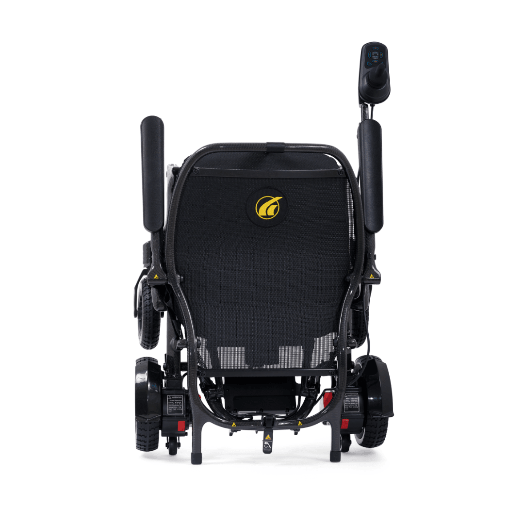 Golden technology Cricket - Foldable Power Wheelchair - Carbon Fiber - MedEquip ShopPortable Travel Power WheelchairsGP302B-STD-CAR-BLK