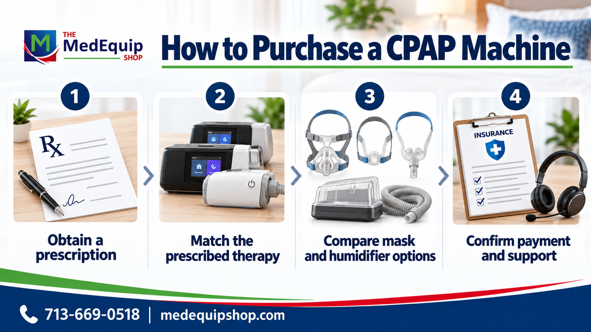 How to Purchase a CPAP Machine — article infographic infographic