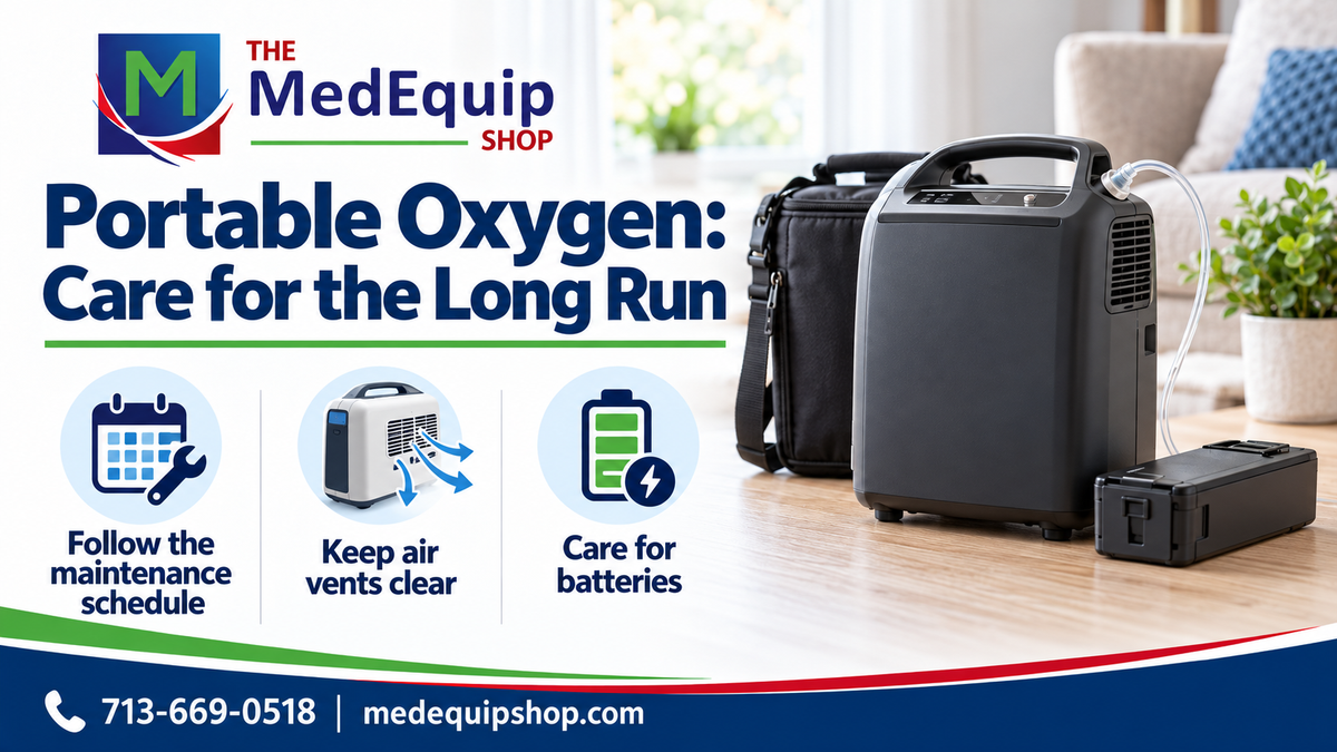 Portable Oxygen: Care for the Long Run — article cover infographic