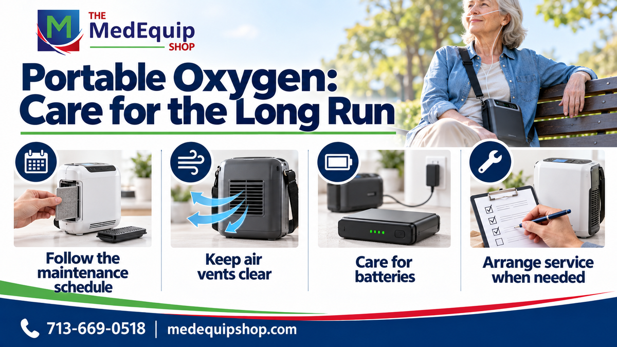 Portable Oxygen: Care for the Long Run — article infographic infographic