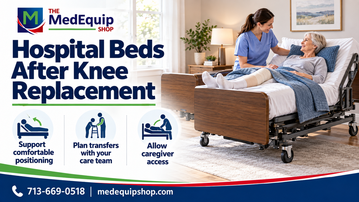 Hospital Beds After Knee Replacement — article cover infographic