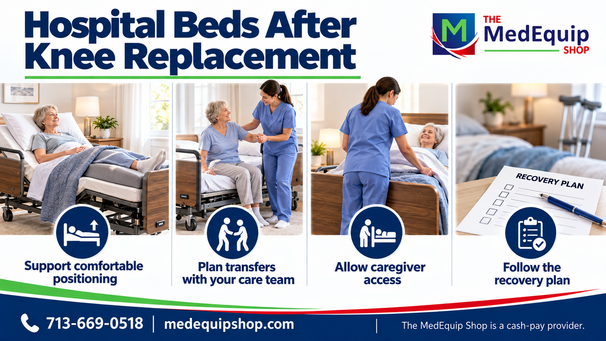 Hospital Beds After Knee Replacement — article infographic infographic
