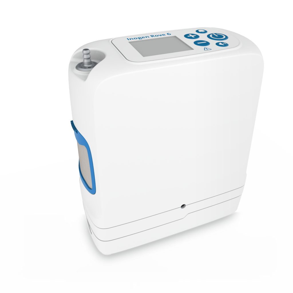 Inogen® Rove 6™ Portable Oxygen Concentrator with Standard 8 Cell System - MedEquip ShopOxygen'IS - 501 - NA8