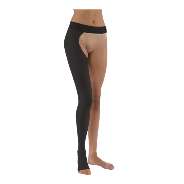 Compression Relief Chap 20-30 Open Toe Left Black Medium