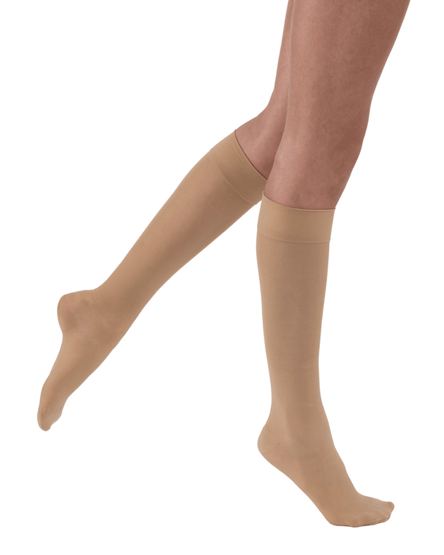 Jobst Ultrasheer SoftFit Closed Toe Knee Highs with Comfortable Stay Up Top Band 15 - 20 mmHg - MedEquip ShopCompression Socks77681100