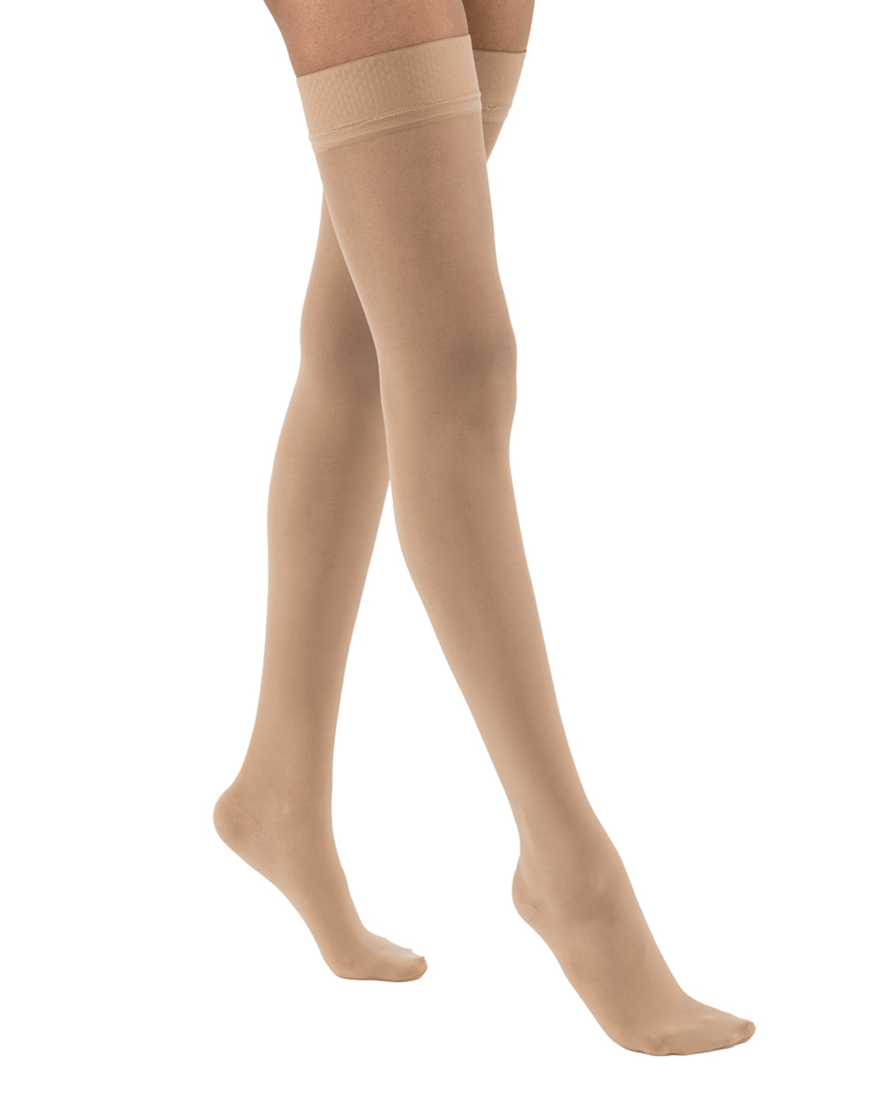 Jobst Ultrasheer Thigh Highs w/ Silicone Dotted Top Band Closed Toe 15 - 20 mmHg - MedEquip ShopCompression Socks122300