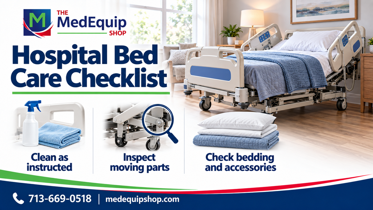 Hospital Bed Care Checklist — article cover infographic