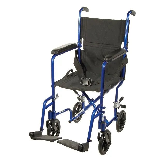 Lightweight Transport Chair by Drive Medical - 17" Wide Seat - MedEquip ShopTransport Wheelchairs