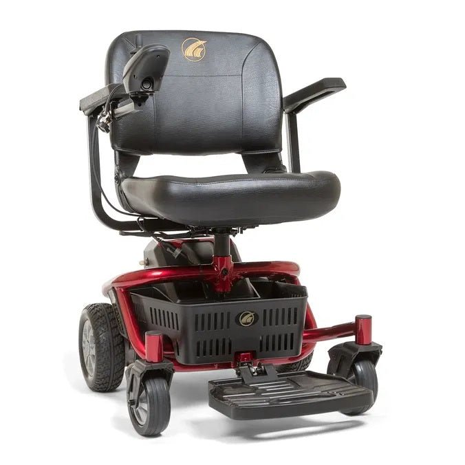 Lite Rider Envy Red with Black Seat GP162B - STD - RED - BLK - MedEquip ShopPortable Travel Power WheelchairsGP162B - STD - RED - BLK - 1