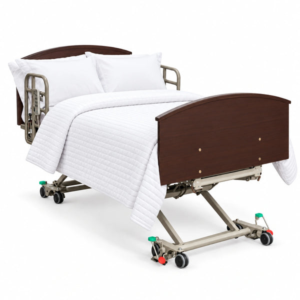 Drive Prime Care 903 hospital bed with white bedding