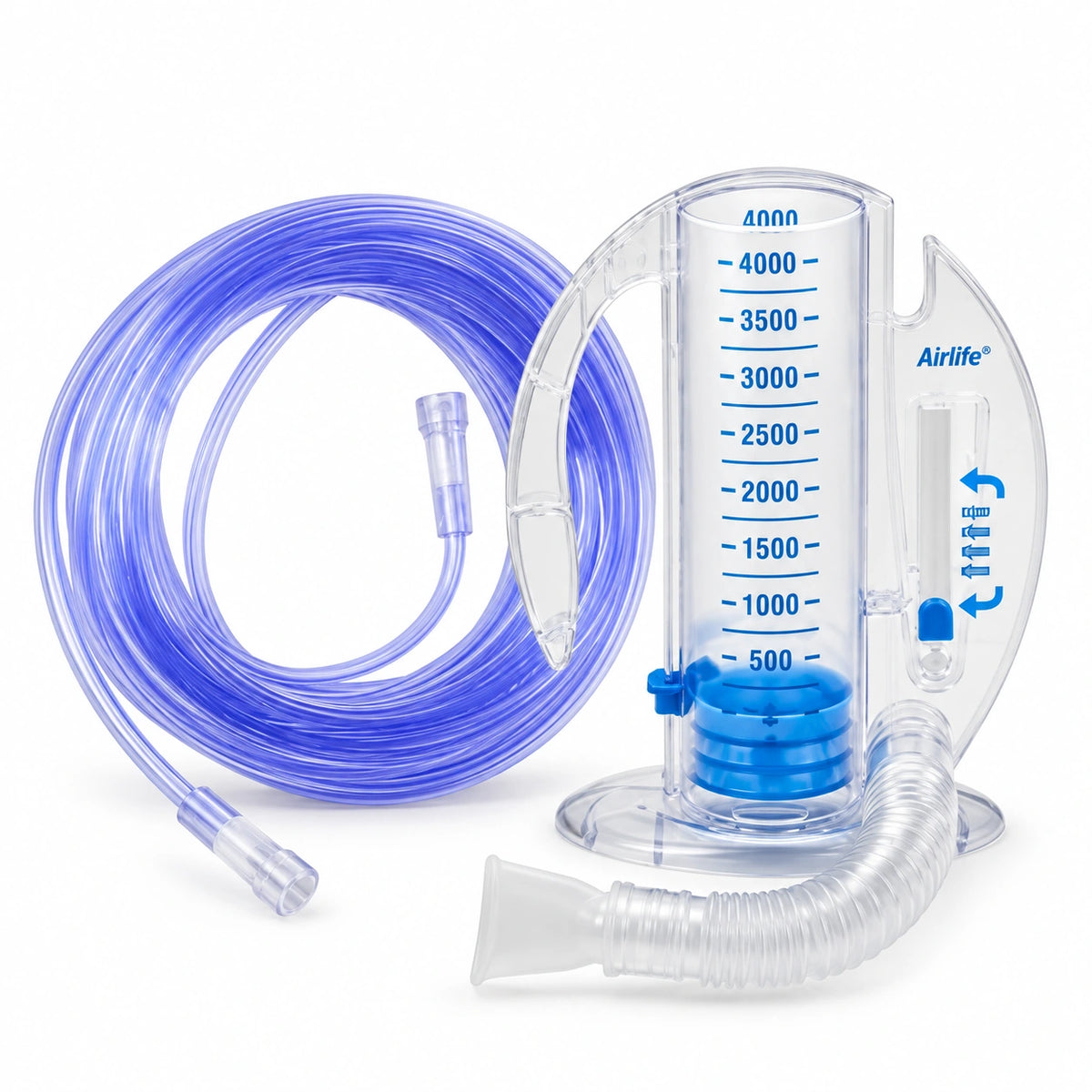 Oxygen Tubing Purple 25', Spirometer Incentive 4000 ml     001901A
