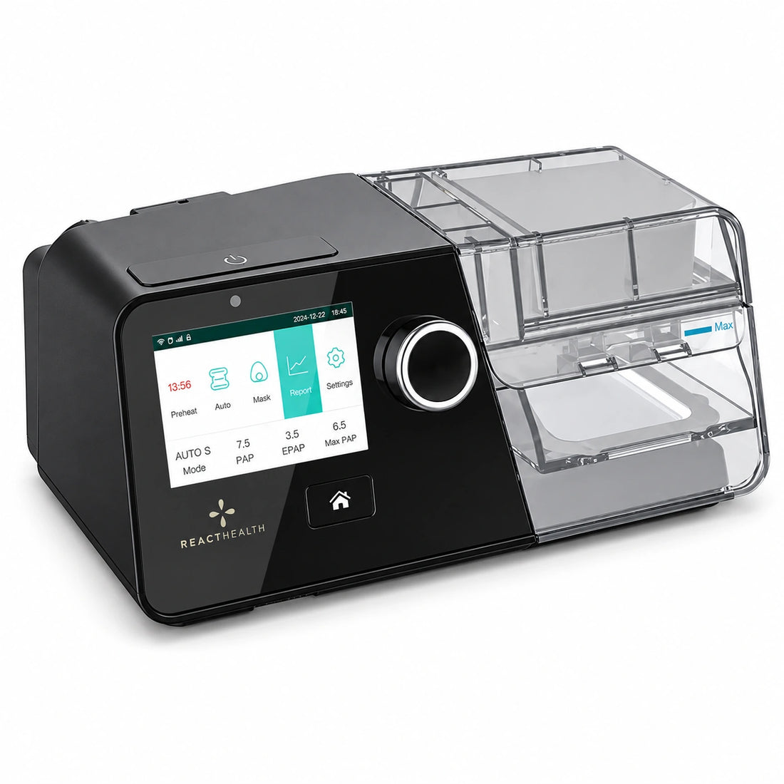 cpap and bipap rental equipment on white background