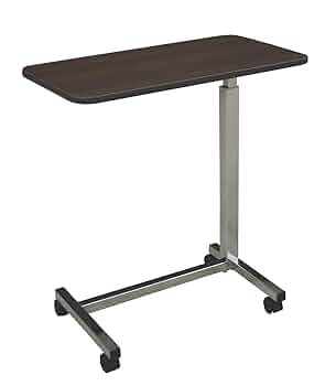 Medline Dark Brown Overbed Table