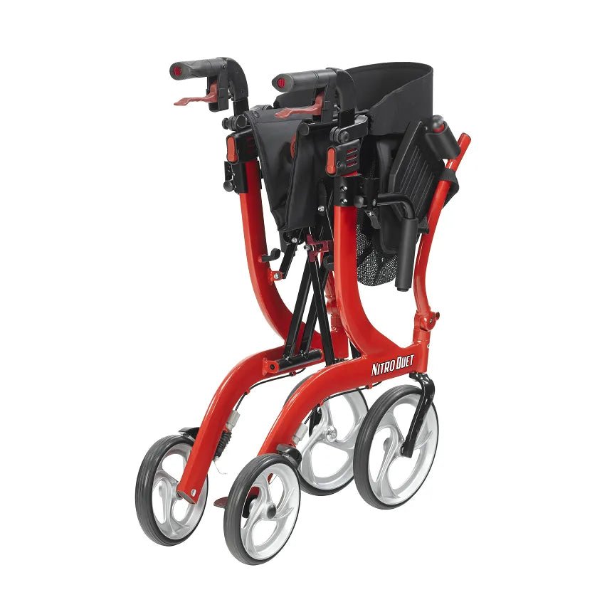Nitro Duet Rollator and Transport Chair by Drive - MedEquip ShopTransport WheelchairsRTL10266DT