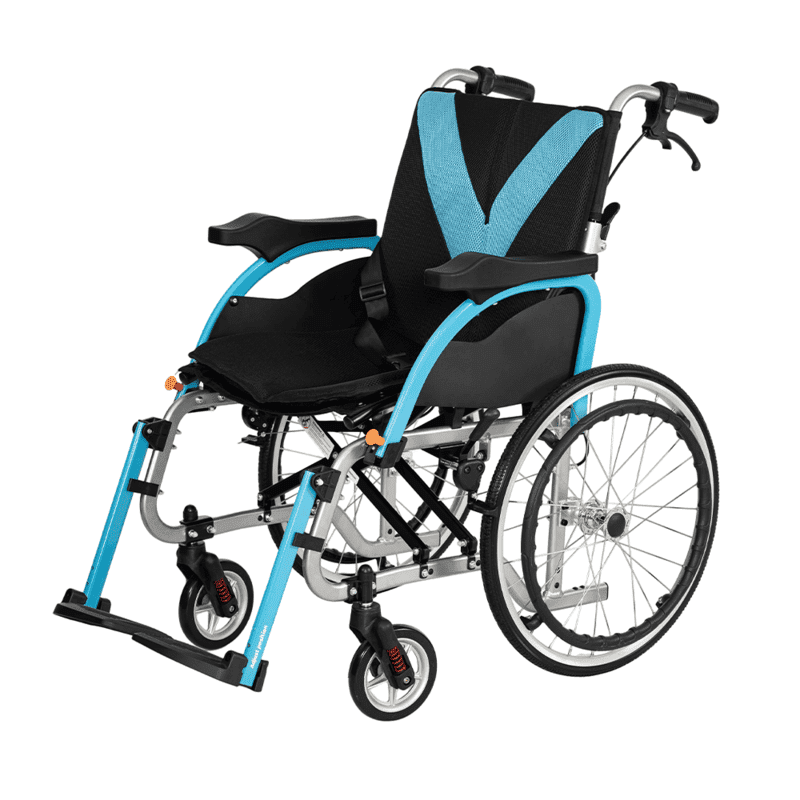 Noka lightweight wheelchair w/flip - up arms - MedEquip Shop5020BL5020BL