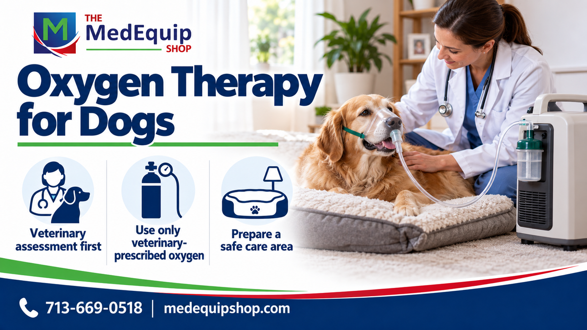 Oxygen Therapy for Dogs — article cover infographic