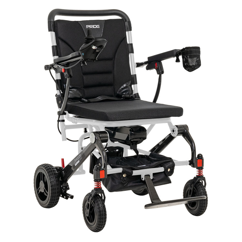 Pride Mobility Jazzy Carbon Power Wheelchair - MedEquip ShopPortable Travel Power Wheelchairs'Jazzycarbonblack-1