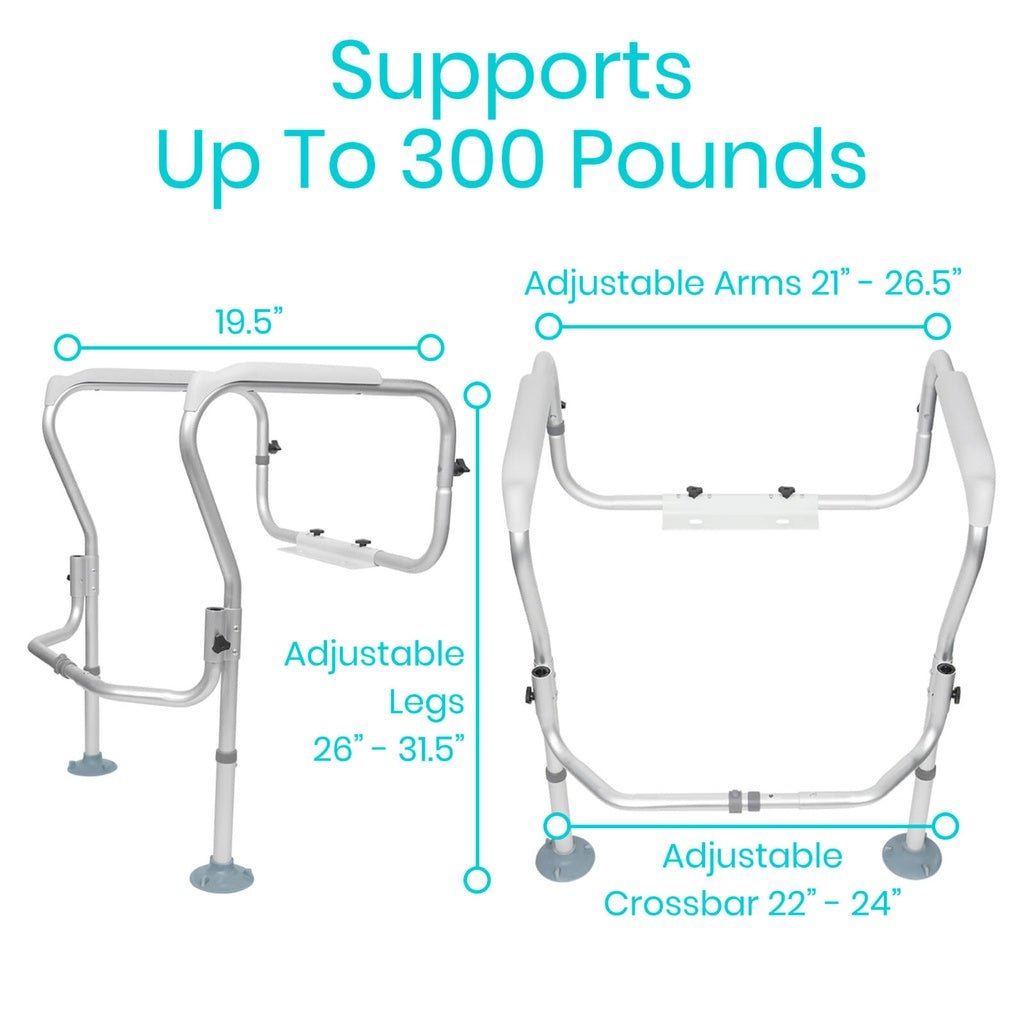 Toilet Safety Frame - MedEquip ShopBathroom AidsLVA2025SLV