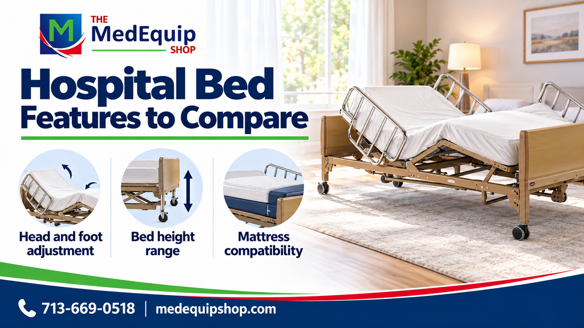 Hospital Bed Features to Compare — article cover infographic